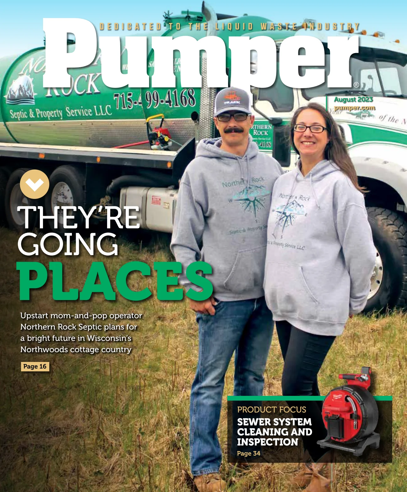 Northern Rock Septic featured in Pumper Magazine, August 2023